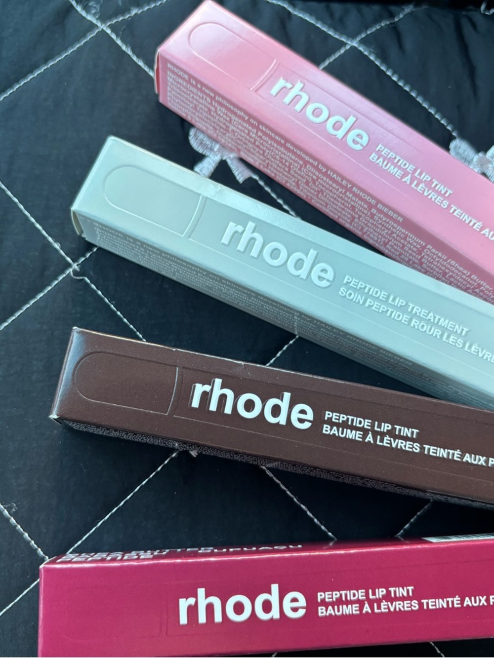 RHODE Peptide Lip Tint Set - Pink, Gray, Brown, Berry